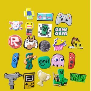 21 Video Game Themed Croc Charms - Shoe Accessories